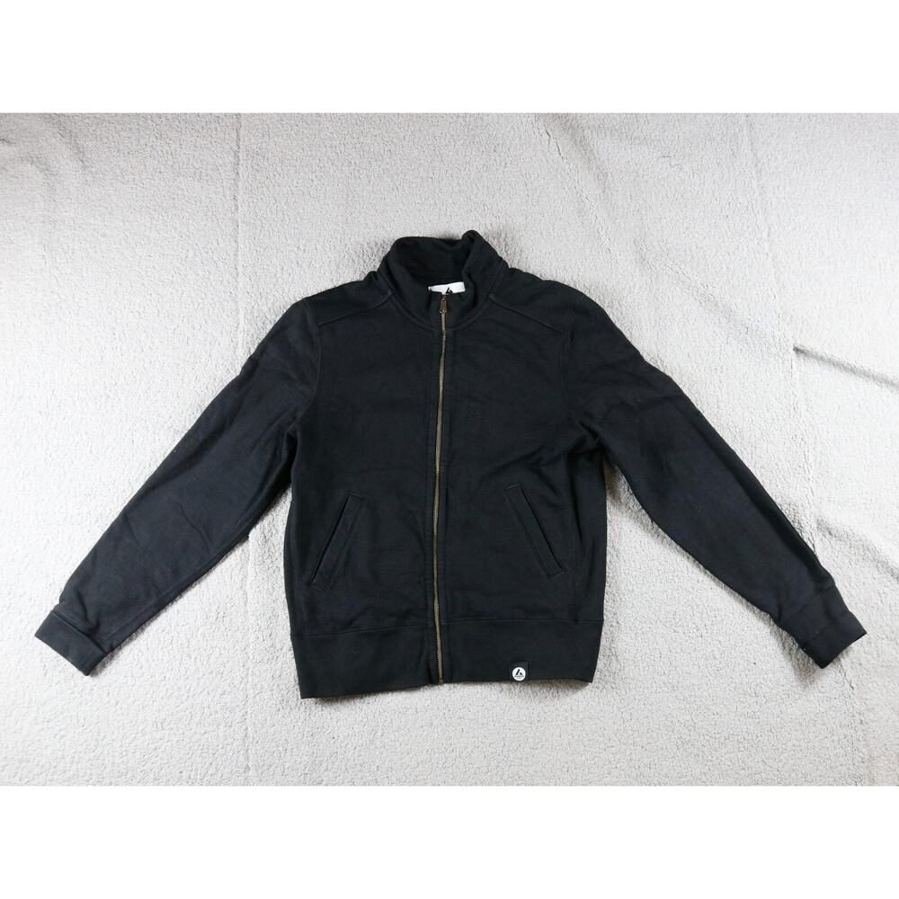 American Giant Sweatshirt Mens Medium Black Full Zip USA